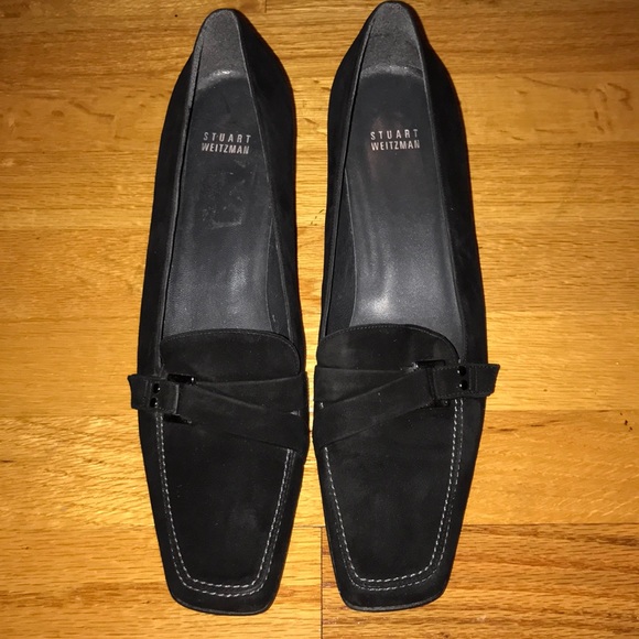 🔥Stuart Weitzman Blk Suede Low Heel Dress Shoe🔥 - Picture 3 of 8